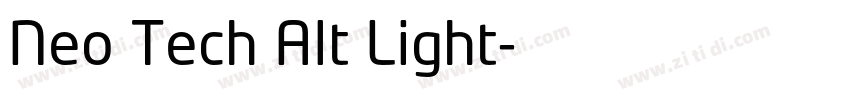 Neo Tech Alt Light字体转换